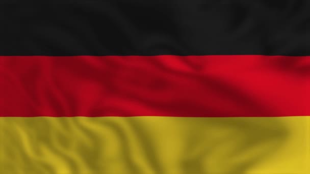 Bandera Alemania Ondeando Bandera Animación — Vídeo de stock