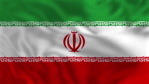 Íránská Vlajka Animace Vlajek — Stock video