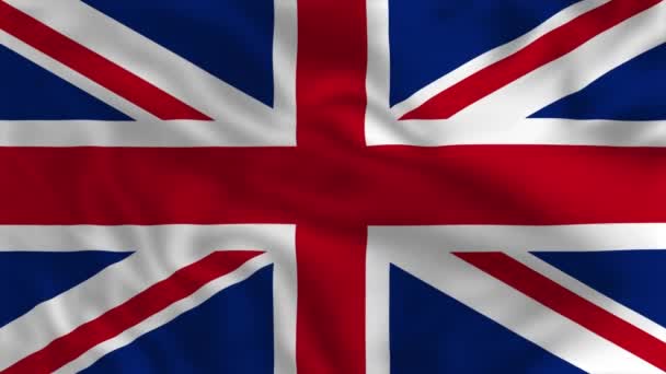 Flag United Kingdom Waving Flag Animation — Stock video