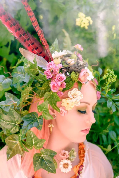 Floresta Flores e sonhos de fadas — Fotografia de Stock