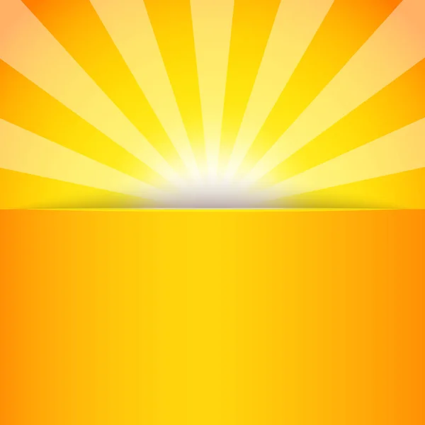 Vlag Van Abstracte Zon Stralen Sunburst Patroon Vectorillustratie — Stockvector