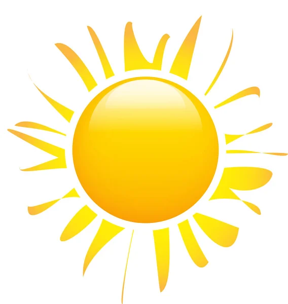 Vektorillustration Eines Abstrakten Sonnensymbols Sonne Mit Grunge Strahlen — Stockvektor