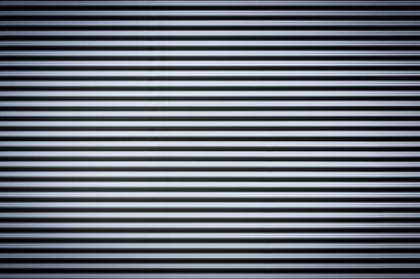 Oluklu metal levha. Yeni ve modern gri arkaplan deseni ve güzel vignetting.