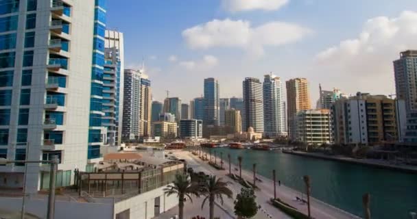 Dubai Marina hiperlapso — Vídeo de stock