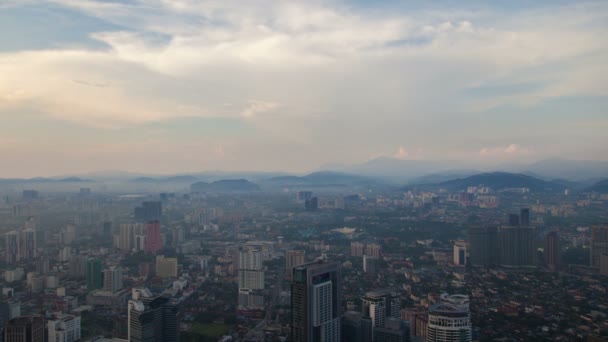 Kuala Lumpur city timelapse aérienne 4k — Video