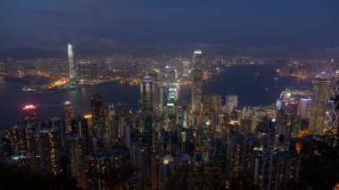 Zaman atlamalı gece meşgul Hong Kong