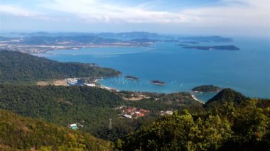 Langkawi Hava manzara, Malezya timelapse