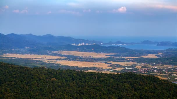 Langkawi antenn landskap, Malaysia timelapse — Stockvideo