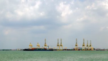 Penang Port, Malezya timelapse