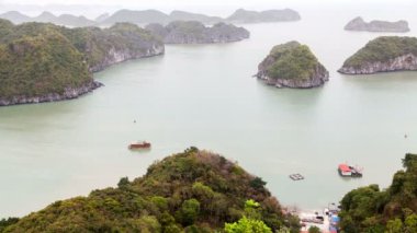 Ha Long Bay peyzaj, Vietnam timelapse