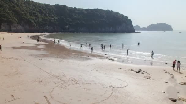 Cat Ba Island beach, timelapse Ha Long Bay, Wietnam — Wideo stockowe