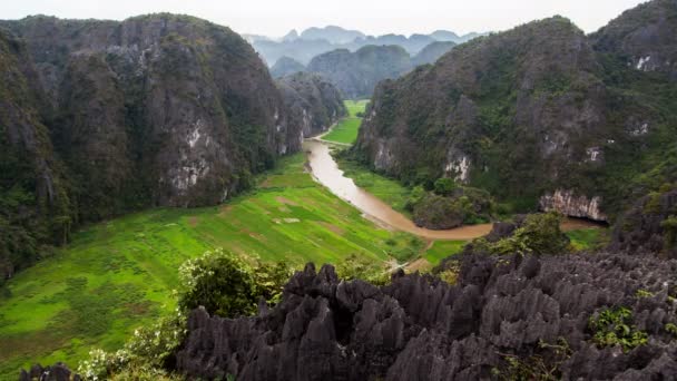 Mua Cave in Ninh Binh, Vietnam timelapse — Wideo stockowe