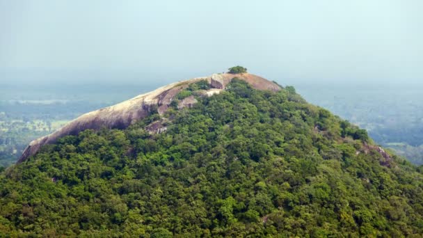 Pidurangala Rock краєвид, Шрі-Ланка timelapse — стокове відео