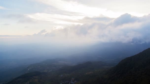 Naturlandschaft in den Bergen sri lanka Zeitraffer — Stockvideo