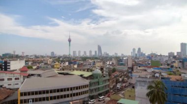 Colombo eski şehir ile arka plan timelapse Sri lanka içinde gökdelenler