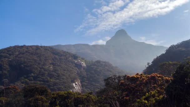 Landskap toppen av Adam, Sri Lanka timelapse — Stockvideo