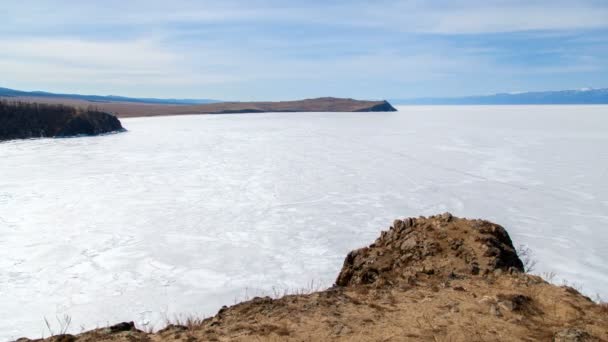 Lac Baïkal paysage nature timelapse — Video