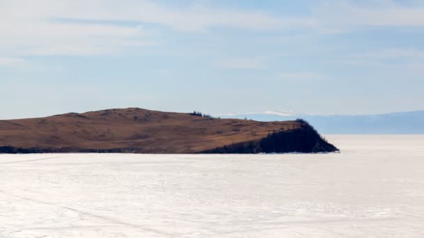 Lago Baikal naturaleza paisaje timelapse — Vídeo de stock