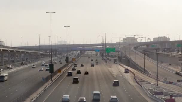 Dubai marina Dubai Highway timelapse — Vídeo de Stock