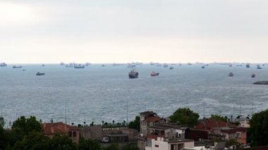 Boğaziçi Istanbul Boğazı Türkiye timelapse gemilerle