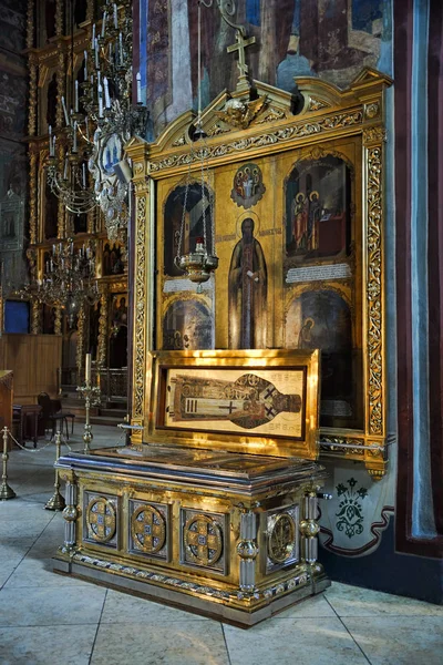 Sergiev Posad Regio Moskou Oktober 2018Relics Van Onschuldig Van Alaska — Stockfoto