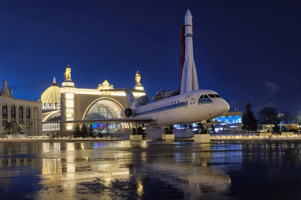 Moscú Rusia Febrero 2020 Plaza Industria Vdnkh Exposición Después Una — Foto de Stock