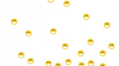 Sosyal medya haha simgesi sembolü, Alfa mat ile beyaz bir arka plan