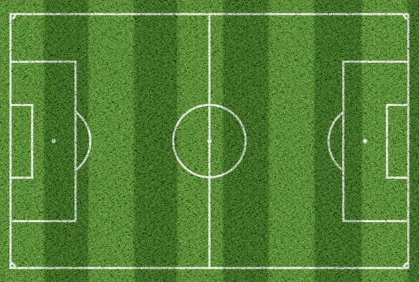 Bovenaanzicht van voetbal veld achtergrond — Stockfoto