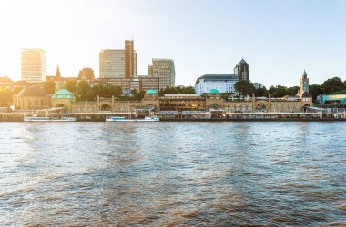 historic Sankt Pauli Piers Landungsbrucken in Hamburg