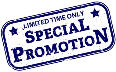 zaman özel promosyon işareti mavi grunge sınırlı