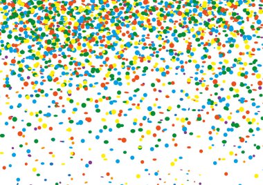 Düşen renkli konfeti