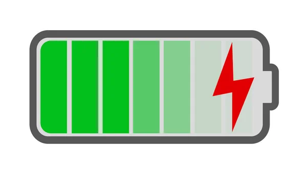 Einfaches flaches Ladesymbol oder Symbol — Stockvektor