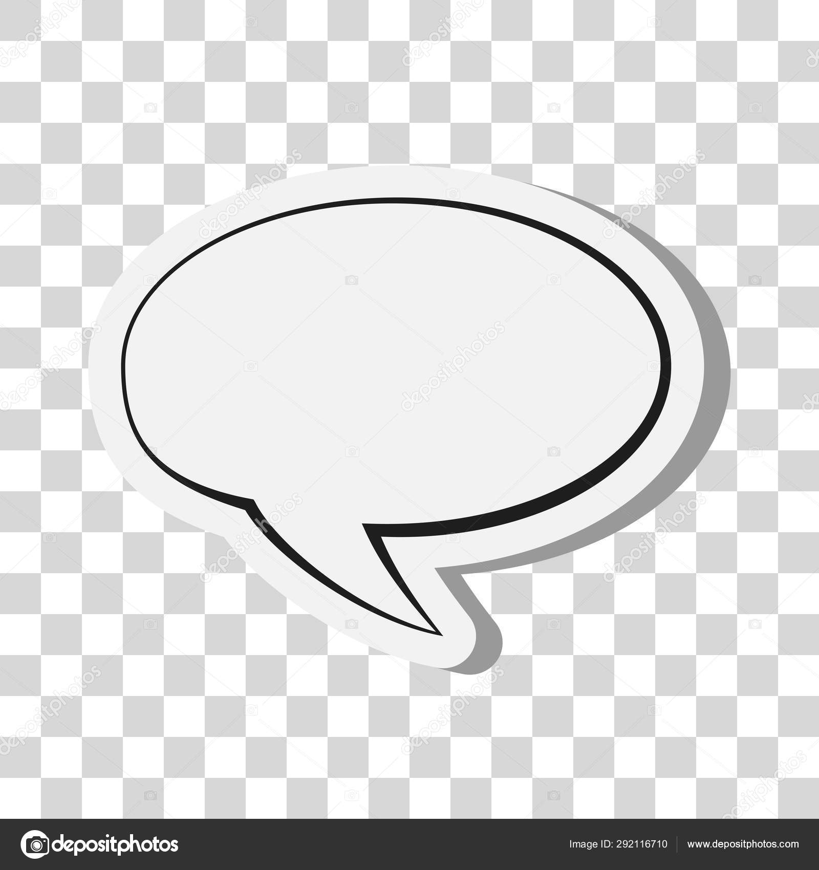 Comic speech bubble or speech balloon on transparent background Stock  Vector by ©chris77ho 292116710, image size:1600x1700