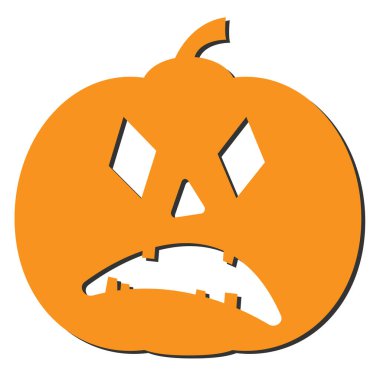 Cadılar bayramı balkabağı balkabağı beyaza izole edilmiş.