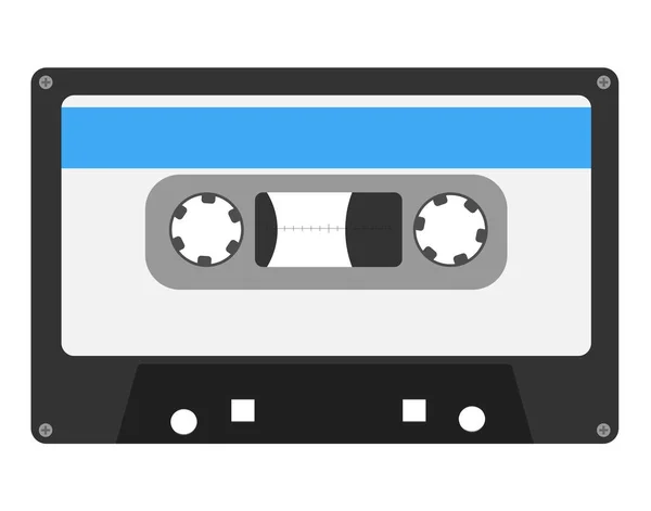 Casete compacto o casete de audio símbolo o icono — Archivo Imágenes Vectoriales