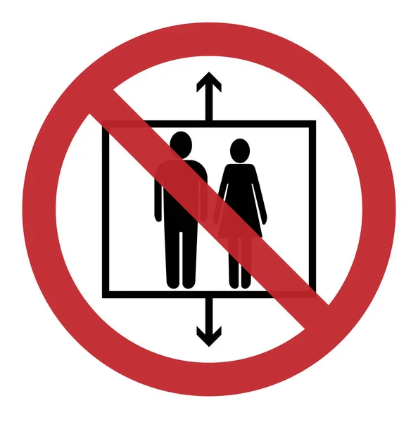 ELEVATOR UIT SERVICE pictogram of symbool — Stockvector