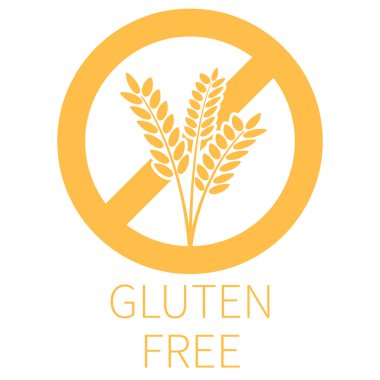 yuvarlak altın renkli glüten etiketsiz buğday kulaklı