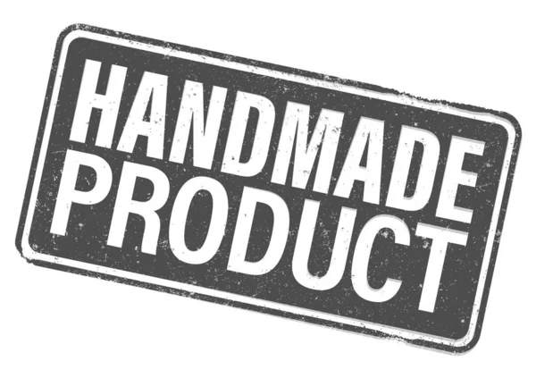 Гранжева гумова марка або етикетка HANDMADE PRODUCT — стоковий вектор