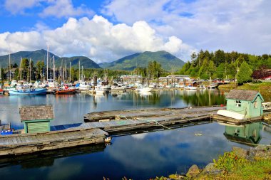 Güzel Ucluelet Harbour, Pacific Coast, Vancouver Adası, Bc, Kanada