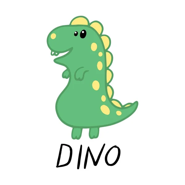 Divertido dibujos animados dino — Archivo Imágenes Vectoriales