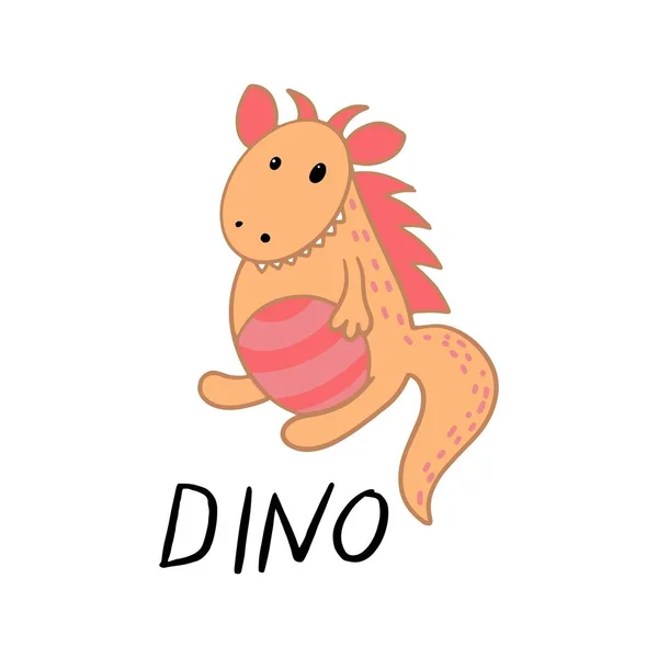 Vicces rajzfilm Dino — Stock Vector