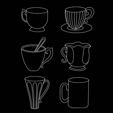 Vektör illüstrasyon bir fincan.