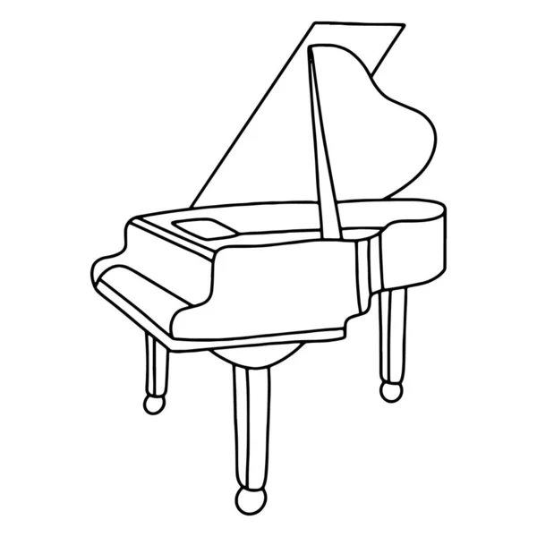 楽器グランド ピアノ. — ストックベクタ