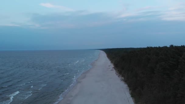 Golfo Gdansk Mar Báltico Arquivo Cinelike Para Classificação Cores — Vídeo de Stock