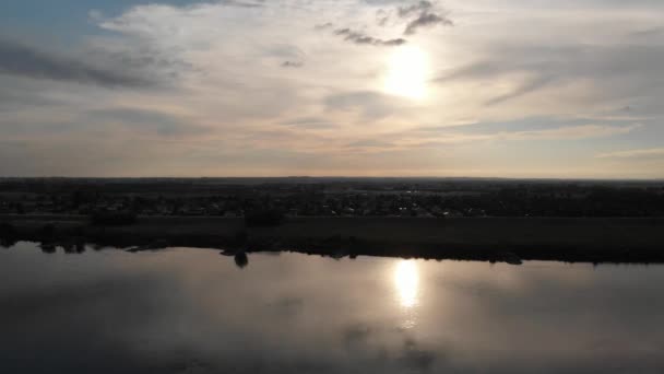 Lumière Soleil Couchant Sur Vistule Fichier Cinelike Pour Classement Des — Video