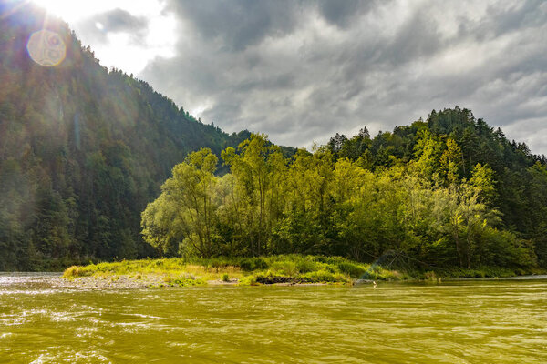 The turn of the river Dunajec in Pieniny, Poland and Slovakia