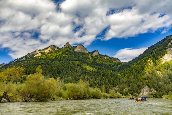 Trail to the top of the Three Crowns in Pieniny mountains.