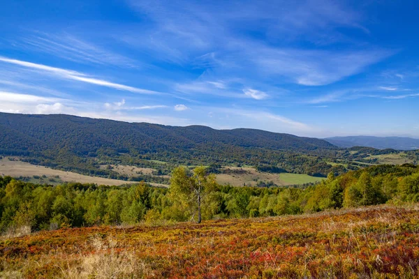 Landschaft Der Herbstlichen Gipfel Der Karpaten Ostkarpaten Polen — Stockfoto