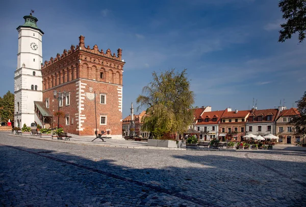 Sandomierzben Lengyelországban Október 2015 Régi Városháza Főtér Sandomierzben — Stock Fotó