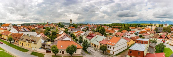 Kezmarok Eslováquia Setembro 2017 Vista Torre Castelo Para Cidade Velha — Fotografia de Stock